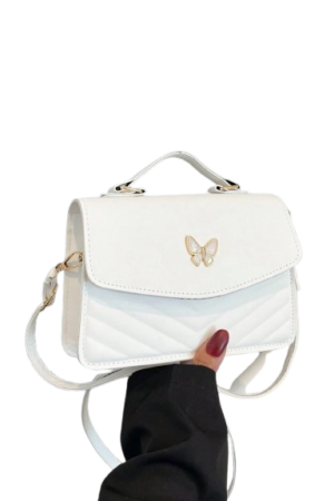 Luxury PU Leather Patchwork Bow Shoulder Crossbody – Stylish Square Flap  hand Bag for Women’s Daily Use, Travel, and Celebrations